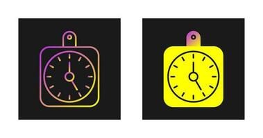 icono de vector de reloj de pared