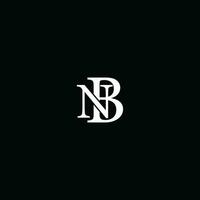 NB logo design vector