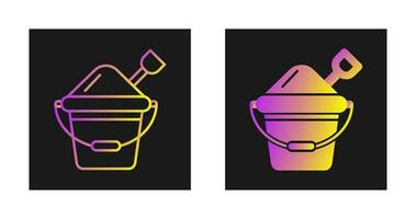 Sand Bucket Vector Icon