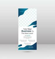 Creative Modern Business Roll Up Banner Design vector