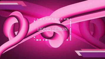 abstract pink liquid background design vector