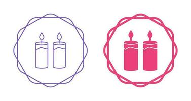Two Candles Vector Icon