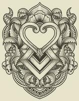 Isolated frames in baroque antique style. engraving ornament frames. vector