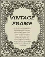 Isolated frames in baroque antique style. engraving ornament frames. vector