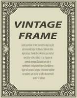 Isolated frames in baroque antique style. engraving ornament frames. vector