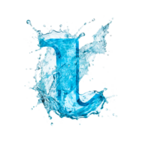 Water letter J png