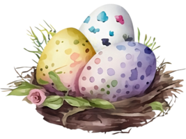 Watercolor Easter Traditional Elements png