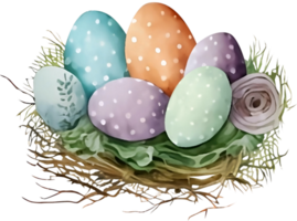 Aquarell Ostern traditionell Elemente png