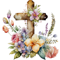 Watercolor Easter Traditional Elements png