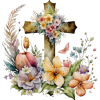 Watercolor Easter Traditional Elements png