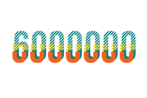 6000000 subscribers celebration greeting Number with stripe design png