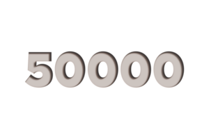 50000 les abonnés fête salutation nombre avec marbre gravé conception png