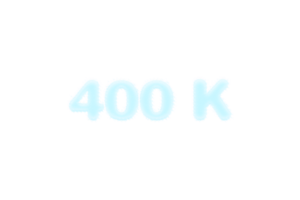 400 k suscriptores celebracion saludo número con congelado diseño png