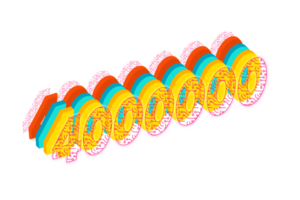 4000000 assinantes celebração cumprimento número com tecnologia Projeto png