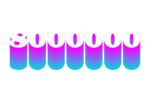 8000000 subscribers celebration greeting Number with multi color design png