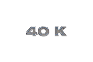 40 k subscribers celebration greeting Number with chrome design png