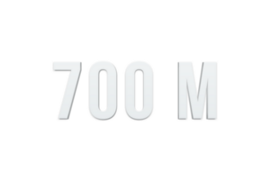 70 million subscribers celebration greeting Number with minimal design png
