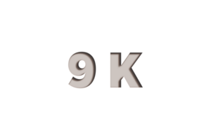 9 k subscribers celebration greeting Number with marble engraved design png