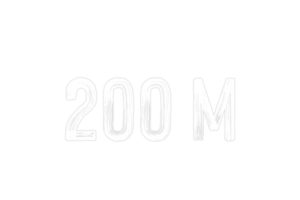 200 million subscribers celebration greeting Number with chalk design png