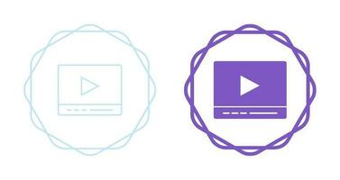 Video Player Vector Icon