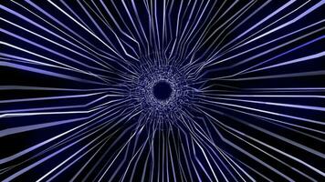 beautiful abstract tunnel from stripes and lines of futuristic digital glowing with bright energy video