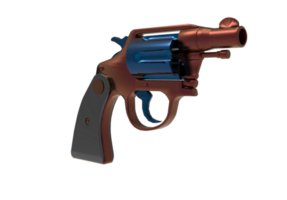 pistol isolerat 3d tolkning png