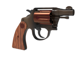 Gun isolated 3d rendering png