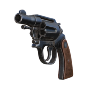 pistolet isolé 3d le rendu png