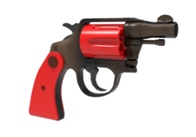 pistol isolerat 3d tolkning png