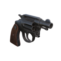 pistol isolerat 3d tolkning png