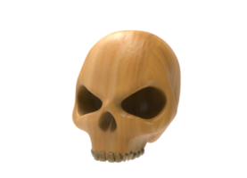 skull isolated 3d rendering png