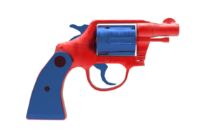 pistol isolerat 3d tolkning png