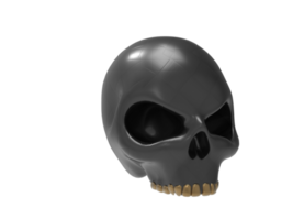 skull isolated 3d rendering png