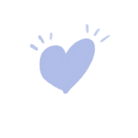 Hand drawn hearts, minimal hearts for planners. png