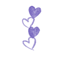 Hand drawn hearts, minimal hearts for planners. png