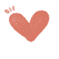 Hand drawn hearts, minimal hearts for planners. png