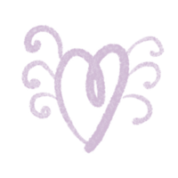 Hand drawn hearts, minimal hearts for planners. png