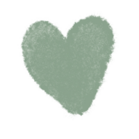 Hand drawn hearts, minimal hearts for planners. png