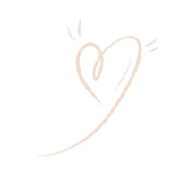 mano dibujado corazones, mínimo corazones para planificadores png