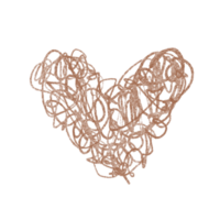 mano dibujado corazones, mínimo corazones para planificadores png