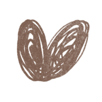 Hand drawn hearts, minimal hearts for planners. png