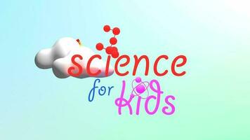 Wissenschaft zum Kinder Titel Animation. video