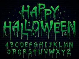 Zombie Horror Typeface Melt Illustrations 3527210 Vector Art at