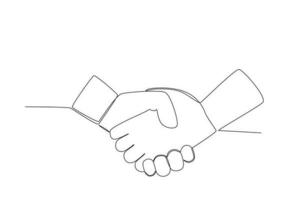 Friends shaking hands vector