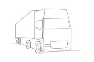 An eight-wheeler truck vector