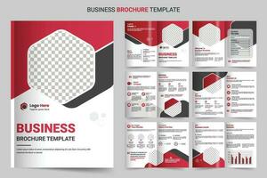 Brochure template layout design and corporate minimal multipage brochure template design vector