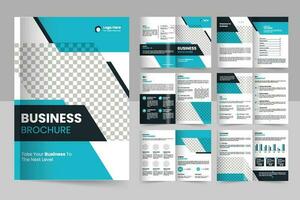 Brochure template layout design and corporate minimal multipage brochure template design vector