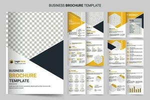 Brochure template layout design and corporate minimal multipage brochure template design vector