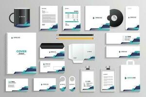 Corporate identity set branding template design kit. editable brand identity with abstract background color for Business Company vector