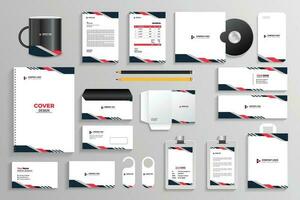 Corporate identity set branding template design kit. editable brand identity with abstract background color for Business Company vector